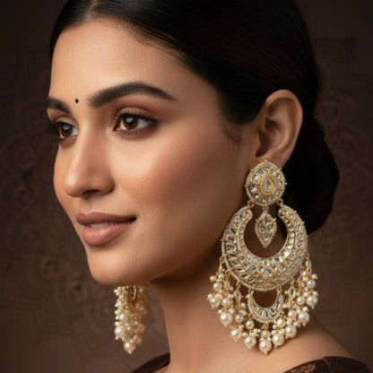 Saira Pearl Royal Chandbali M1