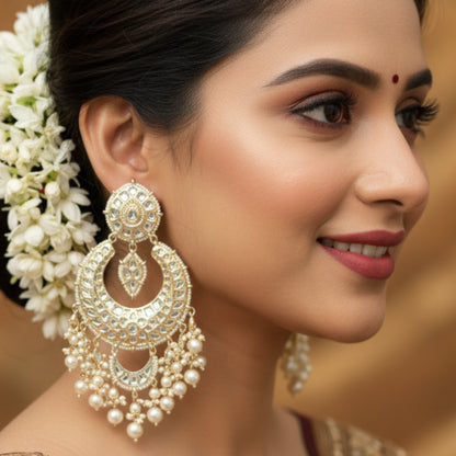 Saira Pearl Royal Chandbali Model_2