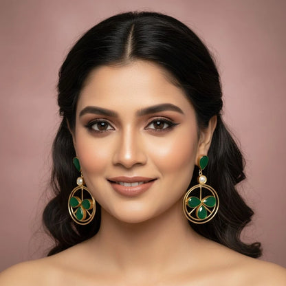 Green +Golden+Pearl Dangler model