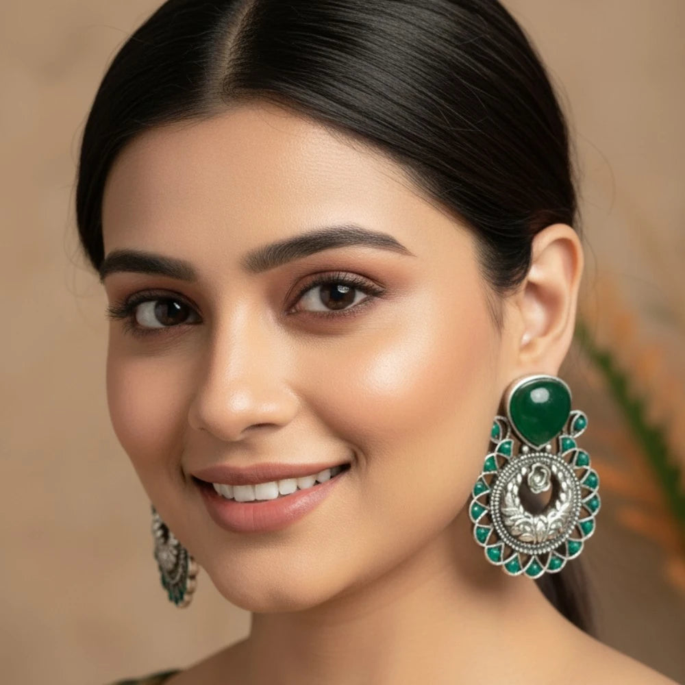 Mehreen Emerald Stud