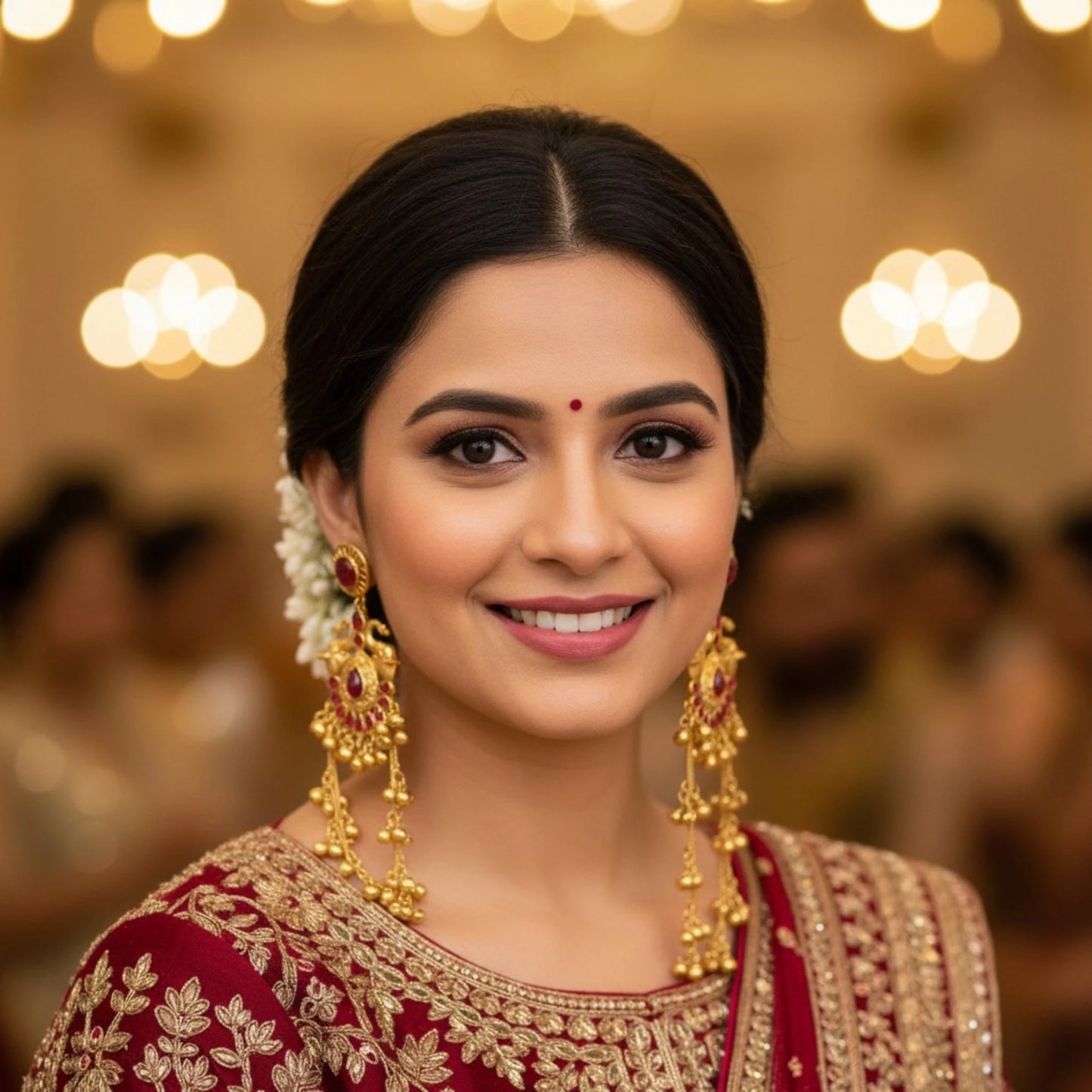 Ruby Kashmiri Jhumkas