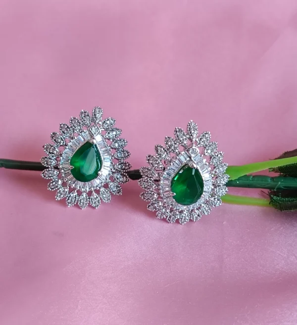 emerald glint studs