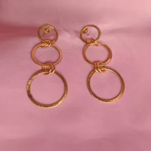 golden loop earrings