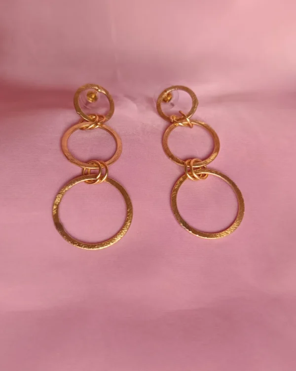golden loop earrings