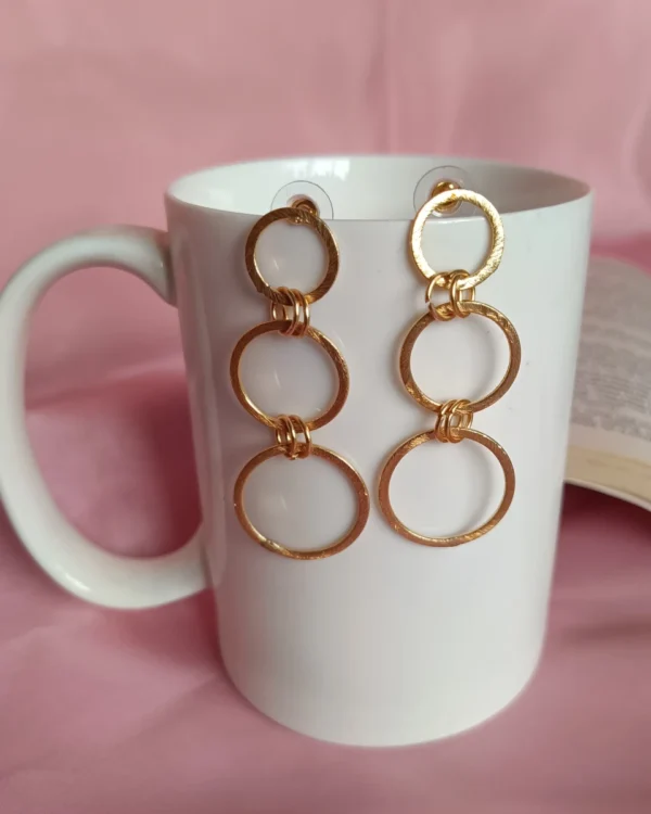 golden loop earrings
