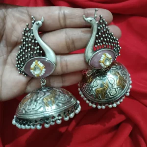 mayur adah jhumkas