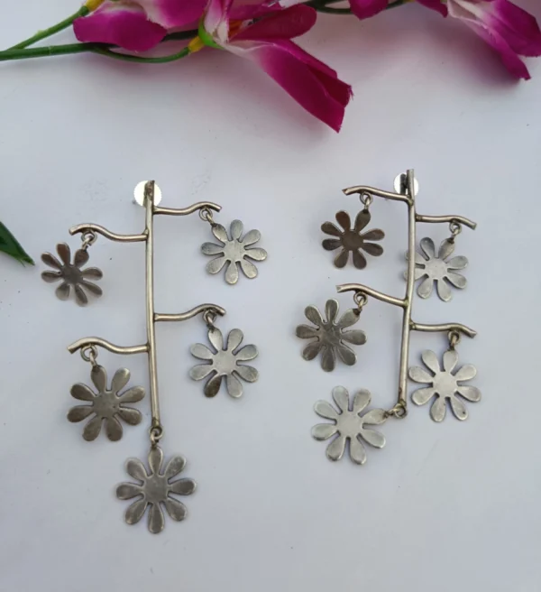 metallic bloom danglers