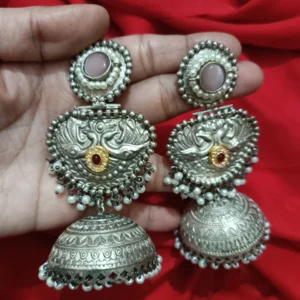 morni oxidized jhumka