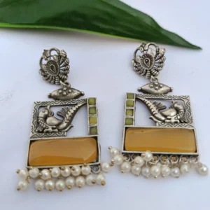 noor e mor earrings yellow