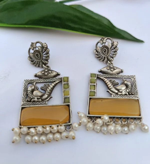 noor e mor earrings yellow
