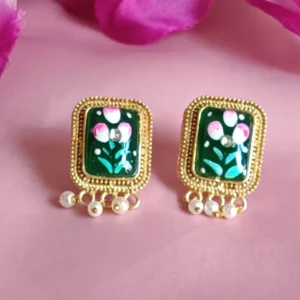 phoolkari mini tops green