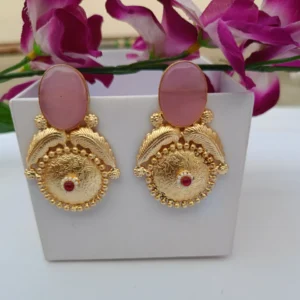 ruhani glow stud jhumkas