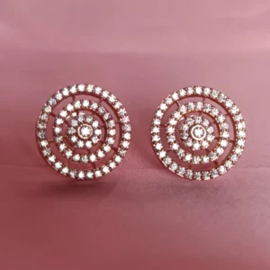 shimmer circle studs