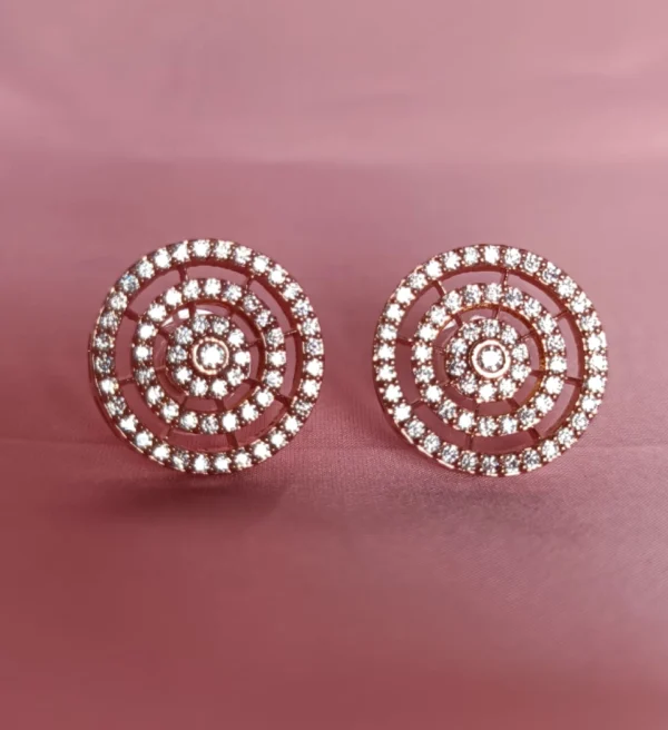 shimmer circle studs